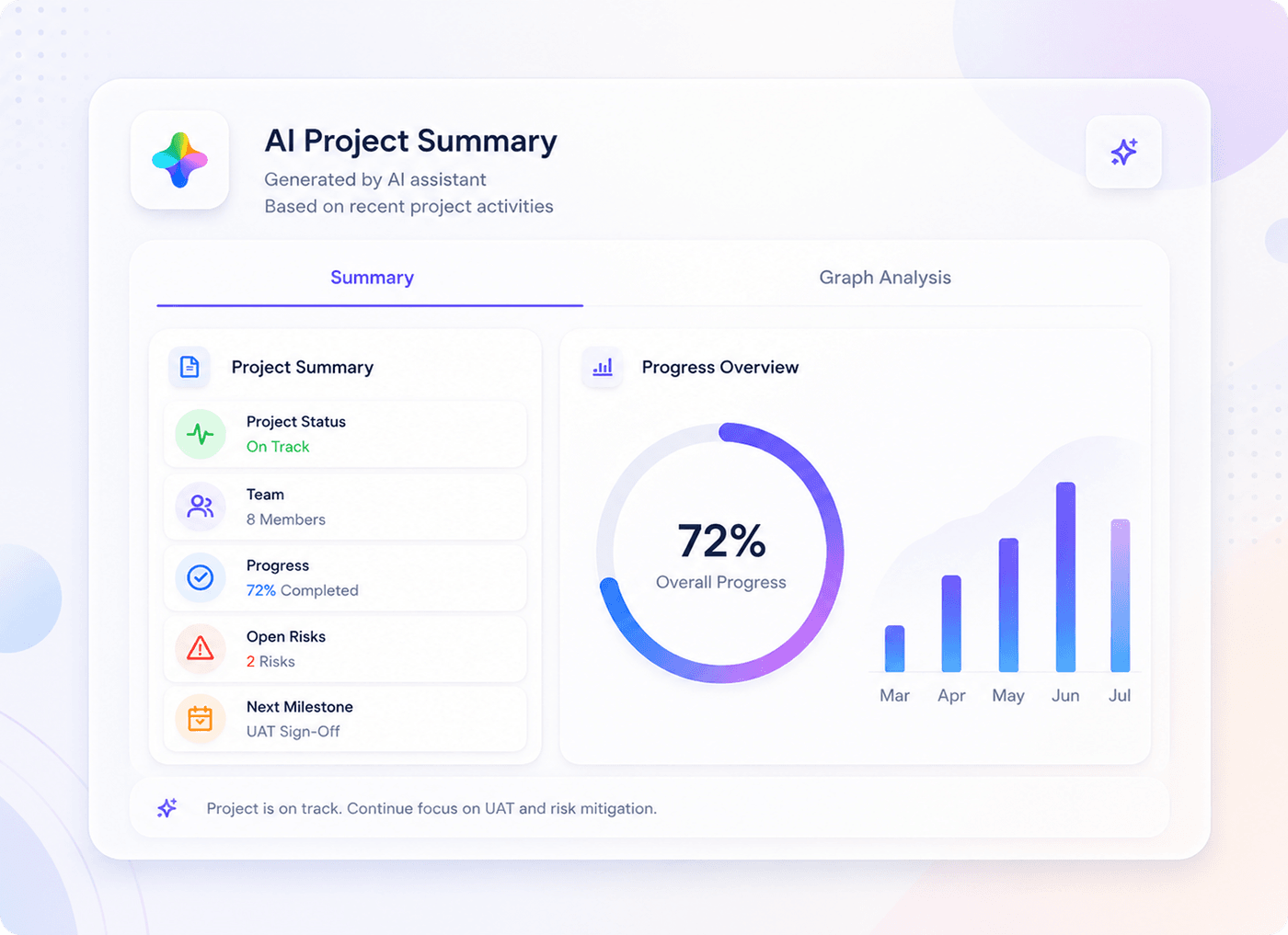 AI case summary screenshot